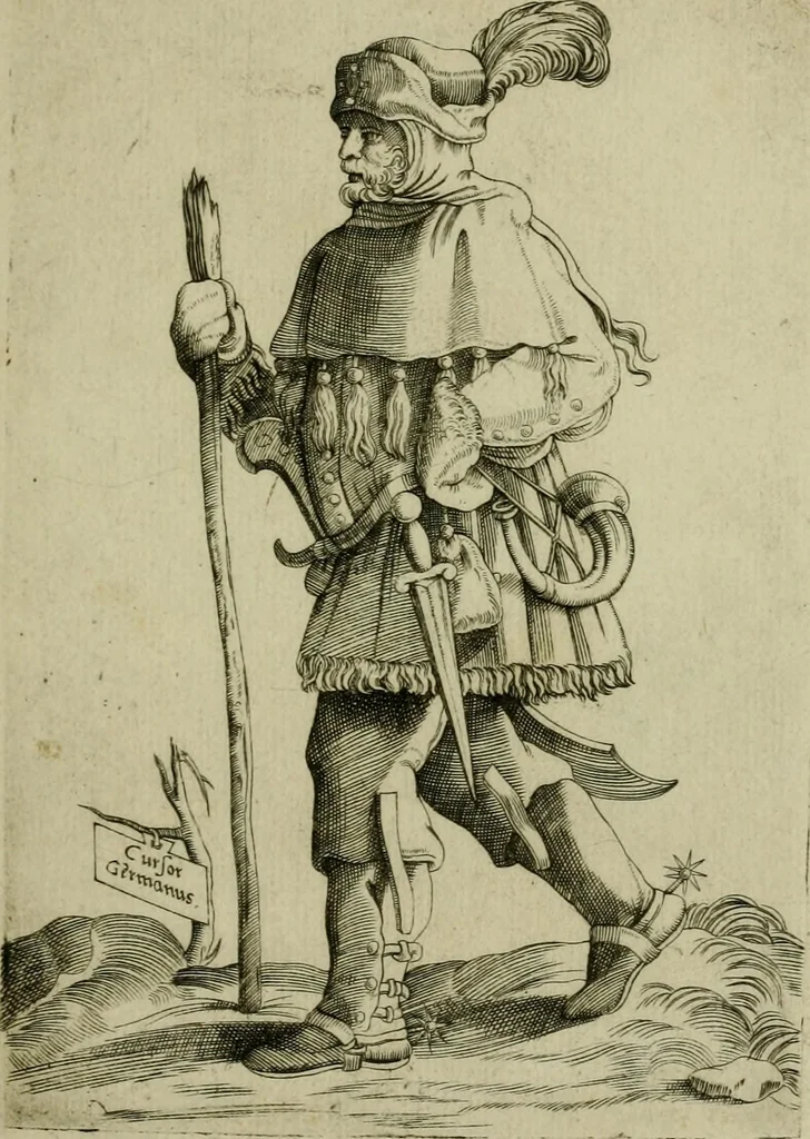 An illustration from Omnivm fere gentivm nostræ ætatis habitvs, nvnqvam ante hac æditi, 1563, leaf 36