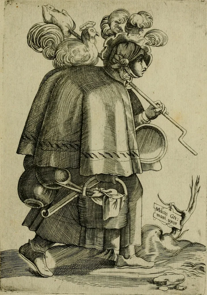 An illustration from Omnivm fere gentivm nostræ ætatis habitvs, nvnqvam ante hac æditi, 1563, leaf 40