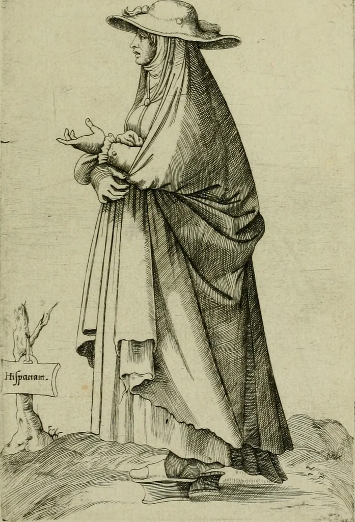 An illustration from Omnivm fere gentivm nostræ ætatis habitvs, nvnqvam ante hac æditi, 1563, leaf 50