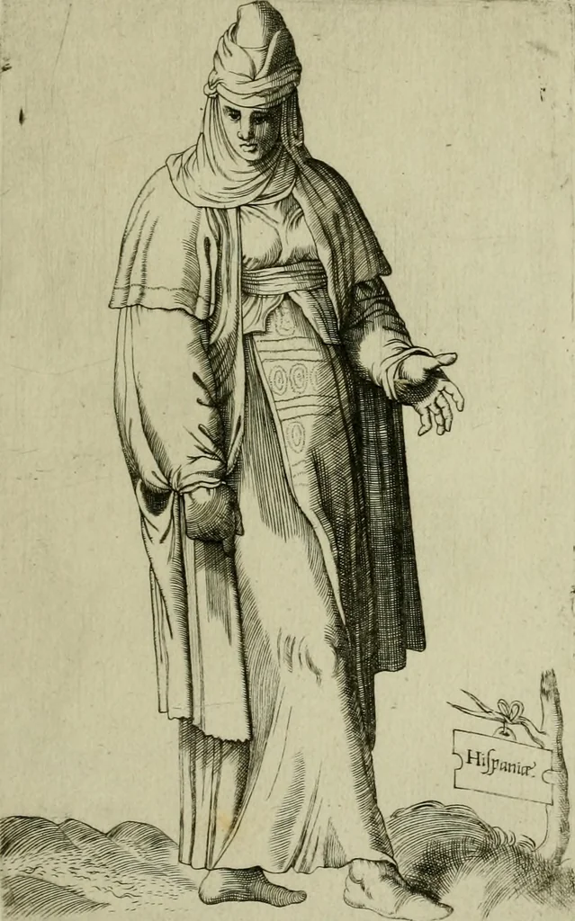An illustration from Omnivm fere gentivm nostræ ætatis habitvs, nvnqvam ante hac æditi, 1563, leaf 54