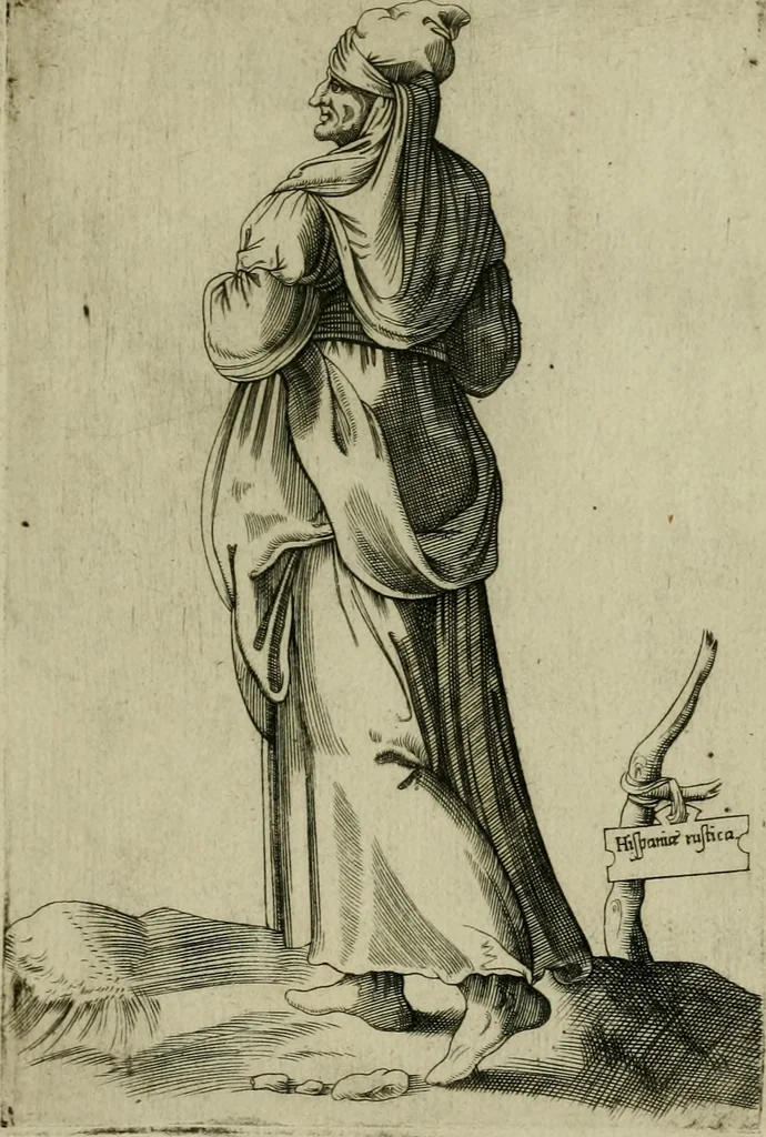 An illustration from Omnivm fere gentivm nostræ ætatis habitvs, nvnqvam ante hac æditi, 1563, leaf 56