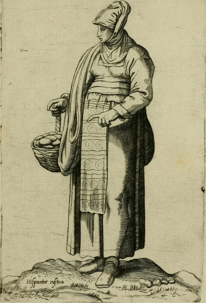 An illustration from Omnivm fere gentivm nostræ ætatis habitvs, nvnqvam ante hac æditi, 1563, leaf 62