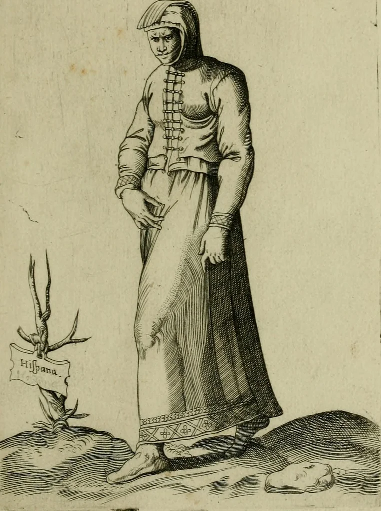 An illustration from Omnivm fere gentivm nostræ ætatis habitvs, nvnqvam ante hac æditi, 1563, leaf 68