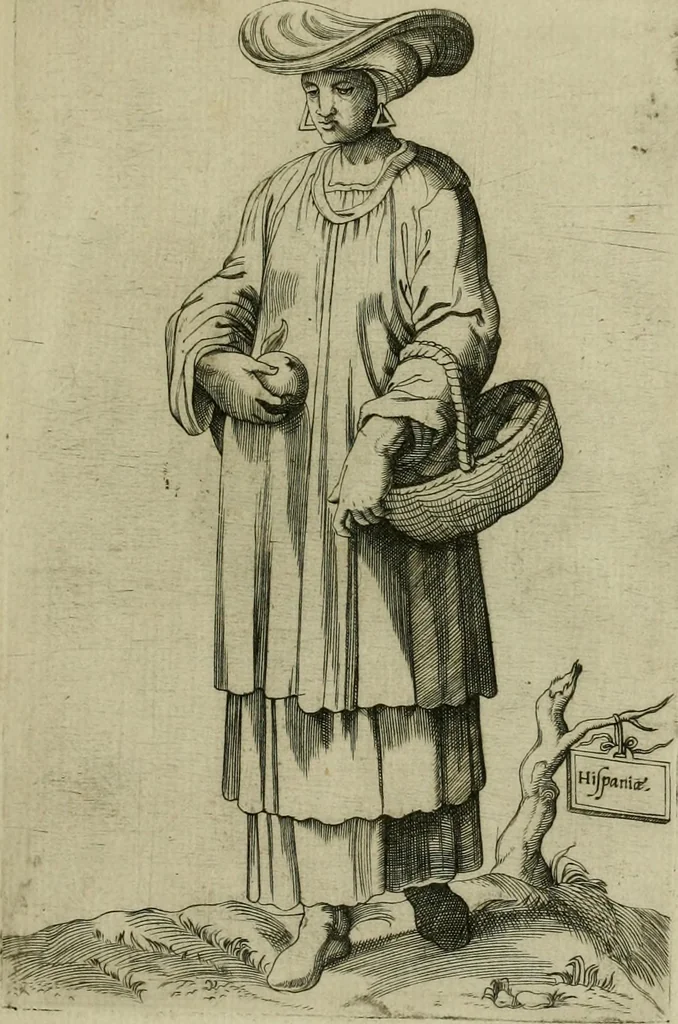 An illustration from Omnivm fere gentivm nostræ ætatis habitvs, nvnqvam ante hac æditi, 1563, leaf 70