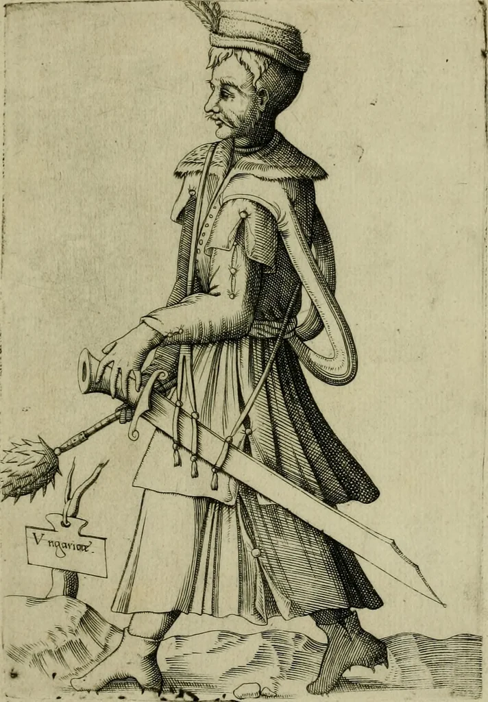 An illustration from Omnivm fere gentivm nostræ ætatis habitvs, nvnqvam ante hac æditi, 1563, leaf 78