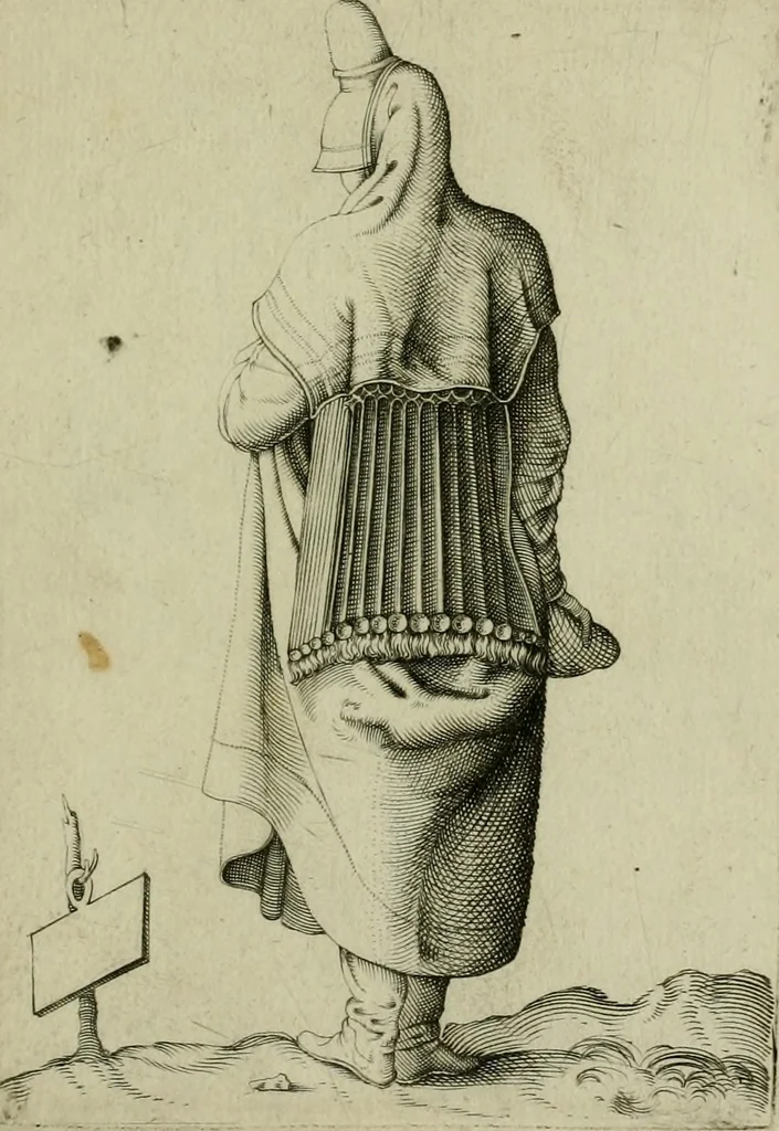 An illustration from Omnivm fere gentivm nostræ ætatis habitvs, nvnqvam ante hac æditi, 1563, leaf 86