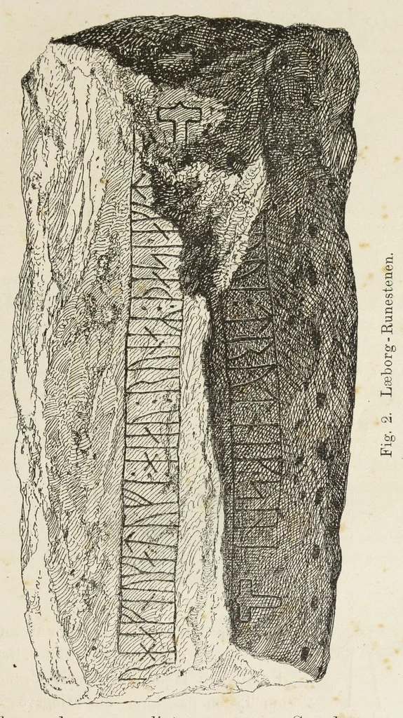 An illustration from Om nordboernes gudedyrkelse og gudetro i hedenold : en antikvarisk undersøgelse, 1876, leaf 59