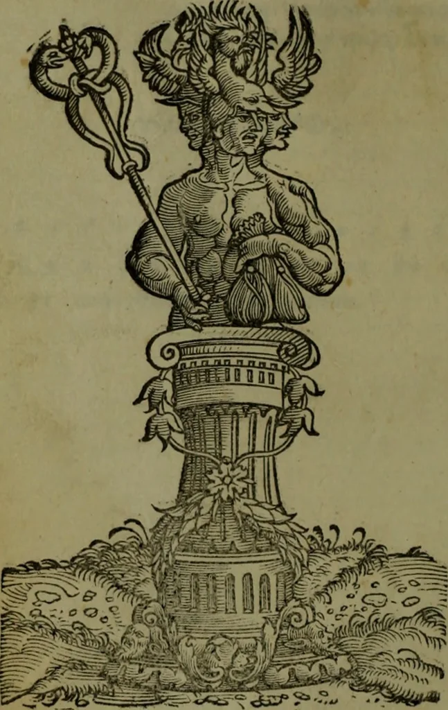 An illustration from Omrou Ilias kai Odysseia meta ts exgsios. Homeri Ilias et Vlyssea cum interpretatione. tn autn polyplokos anagnsis. Variae lectionis in utroq[ue] opere, annotatio, 1535, leaf 427