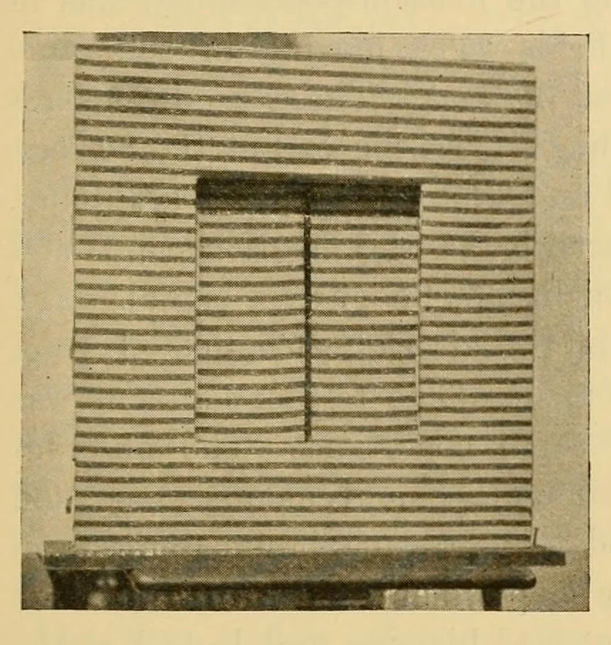 An illustration from On the after-effect of seen movement, 1911, leaf 49