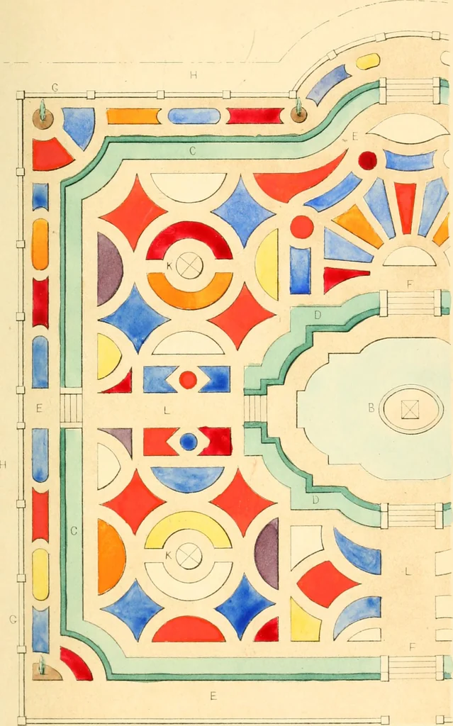 An illustration from On colour, and on the necessity for a general diffusion of taste among all classes, 1858, leaf 28