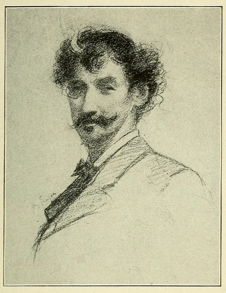 An illustration from One day with Whistler, 1911, leaf 3