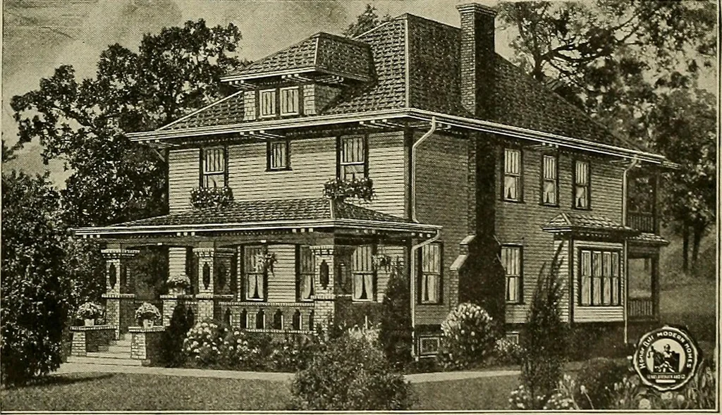 An illustration from One house-or a hundred., 1920, leaf 100