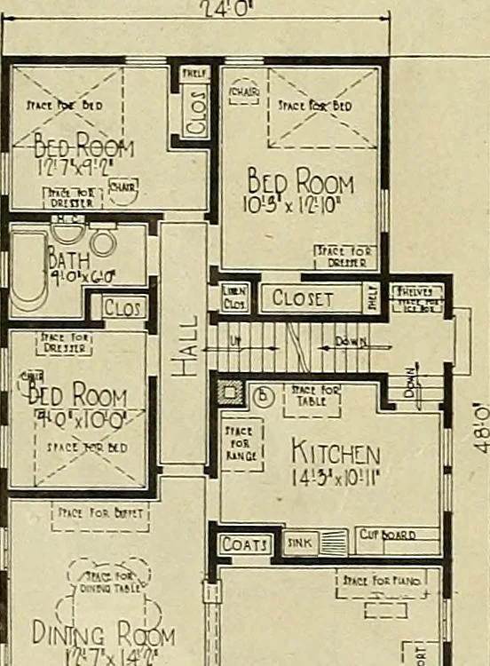 An illustration from One house-or a hundred., 1920, leaf 33