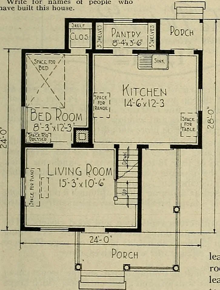 An illustration from One house-or a hundred., 1920, leaf 38