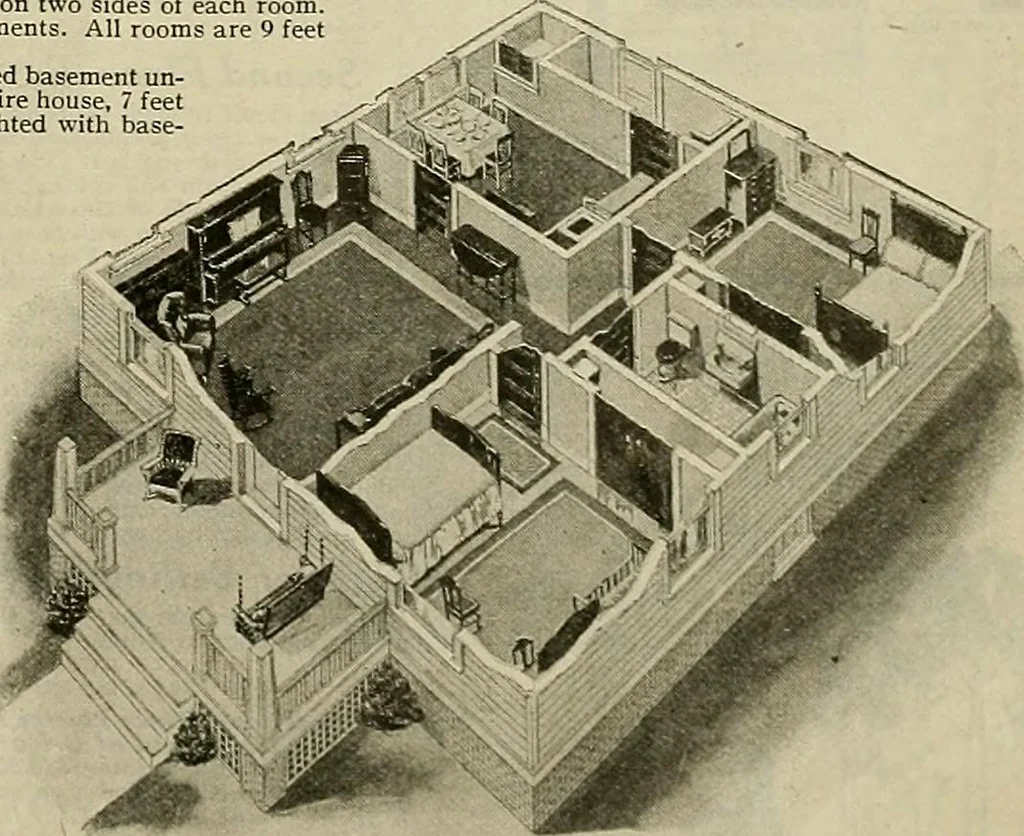 An illustration from One house-or a hundred., 1920, leaf 42