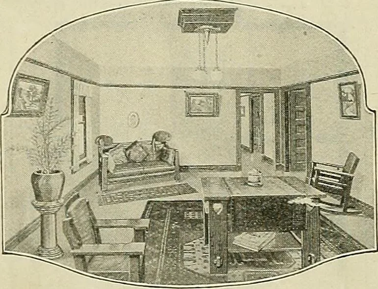 An illustration from One house-or a hundred., 1920, leaf 45