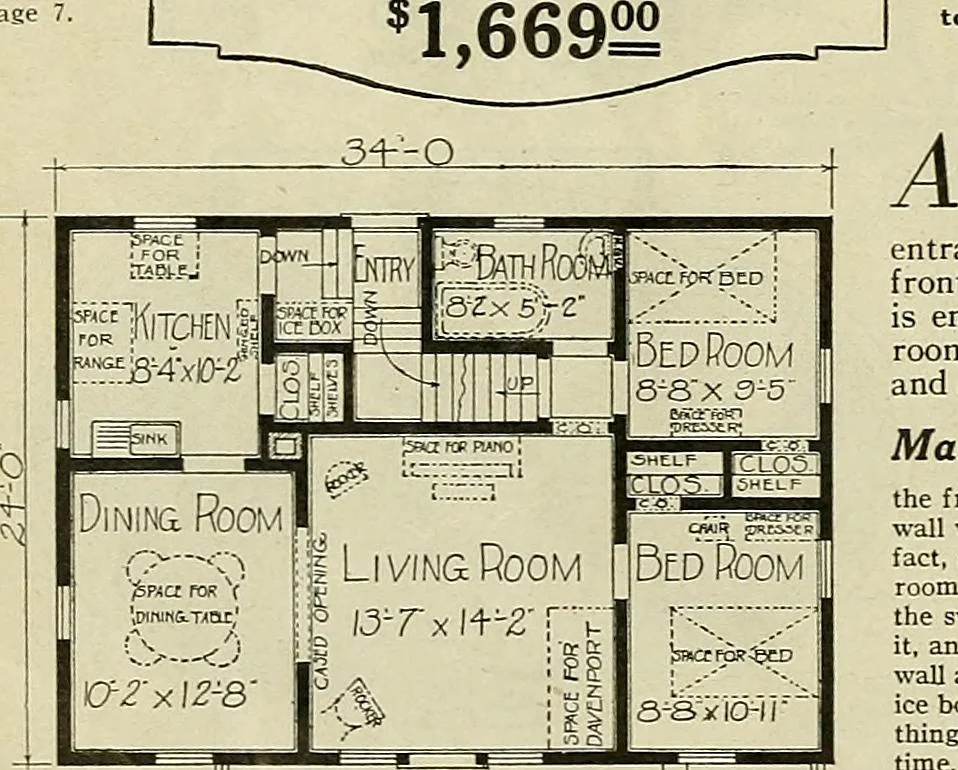 An illustration from One house-or a hundred., 1920, leaf 47