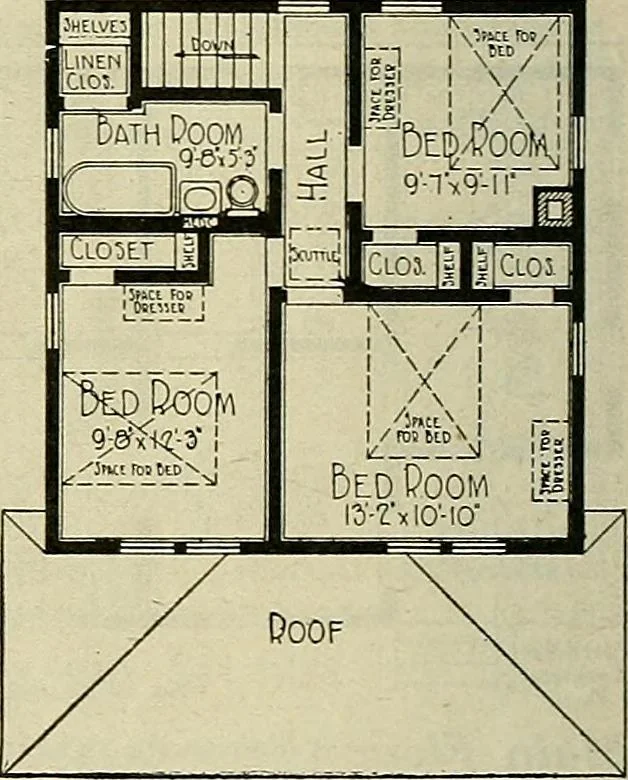 An illustration from One house-or a hundred., 1920, leaf 59
