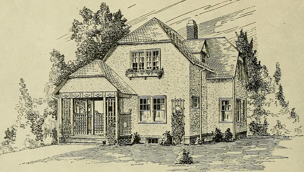 An illustration from One house-or a hundred., 1920, leaf 65