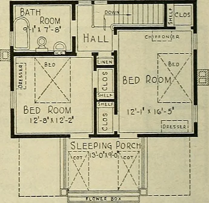 An illustration from One house-or a hundred., 1920, leaf 69