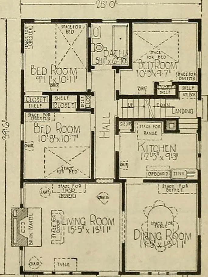An illustration from One house-or a hundred., 1920, leaf 78