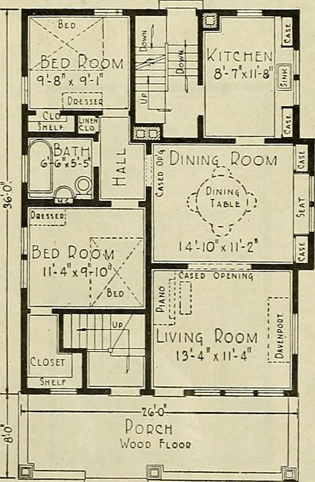 An illustration from One house-or a hundred., 1920, leaf 91