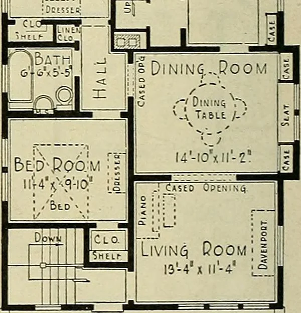 An illustration from One house-or a hundred., 1920, leaf 91