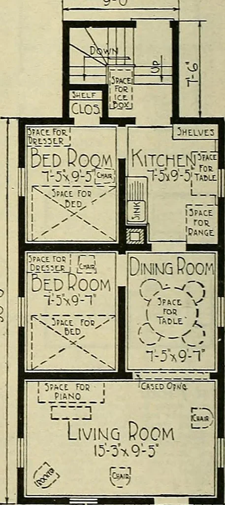 An illustration from One house-or a hundred., 1920, leaf 97