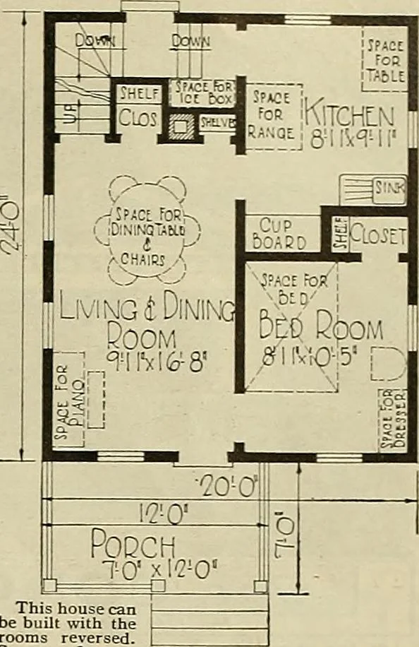 An illustration from One house-or a hundred., 1920, leaf 98