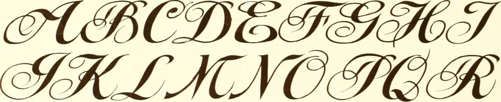 An illustration from One hundred alphabets for the show card writer; a collection of the best alphabets used by the leading show card writers, with many examples of show cards and window signs for all occasions, 1919, leaf 21