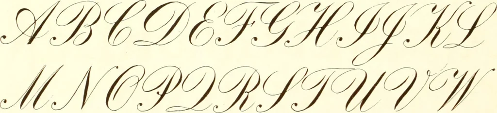 An illustration from One hundred alphabets for the show card writer; a collection of the best alphabets used by the leading show card writers, with many examples of show cards and window signs for all occasions, 1919, leaf 29