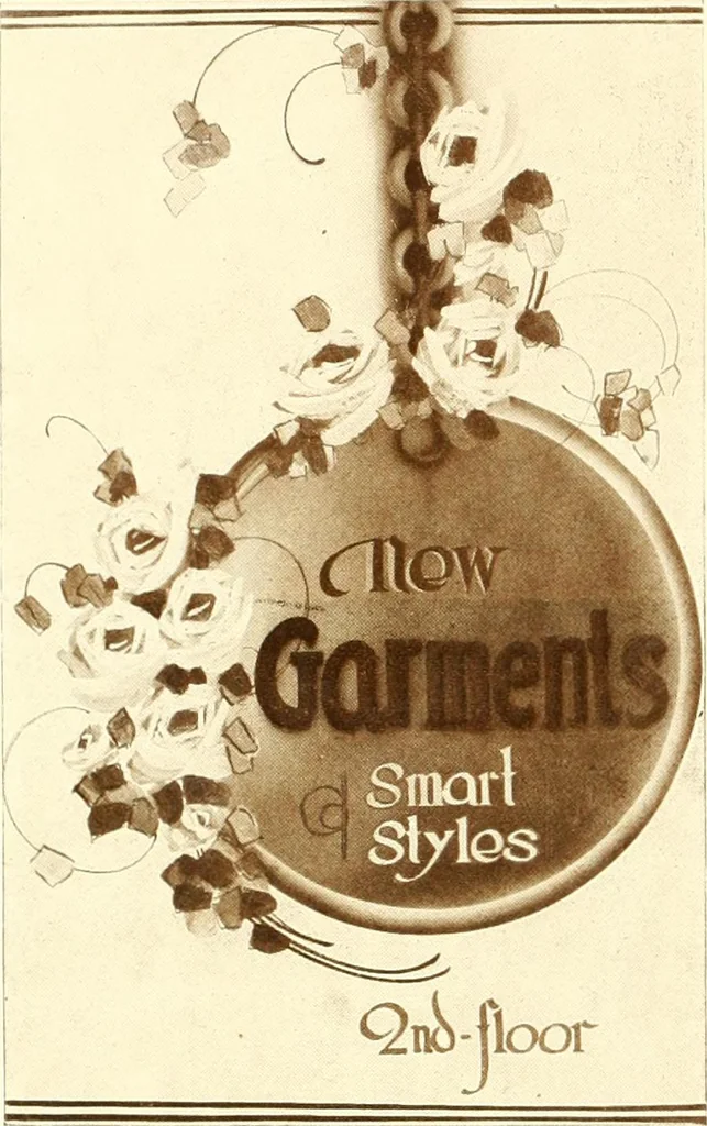 An illustration from One hundred alphabets for the show card writer; a collection of the best alphabets used by the leading show card writers, with many examples of show cards and window signs for all occasions, 1919, leaf 33