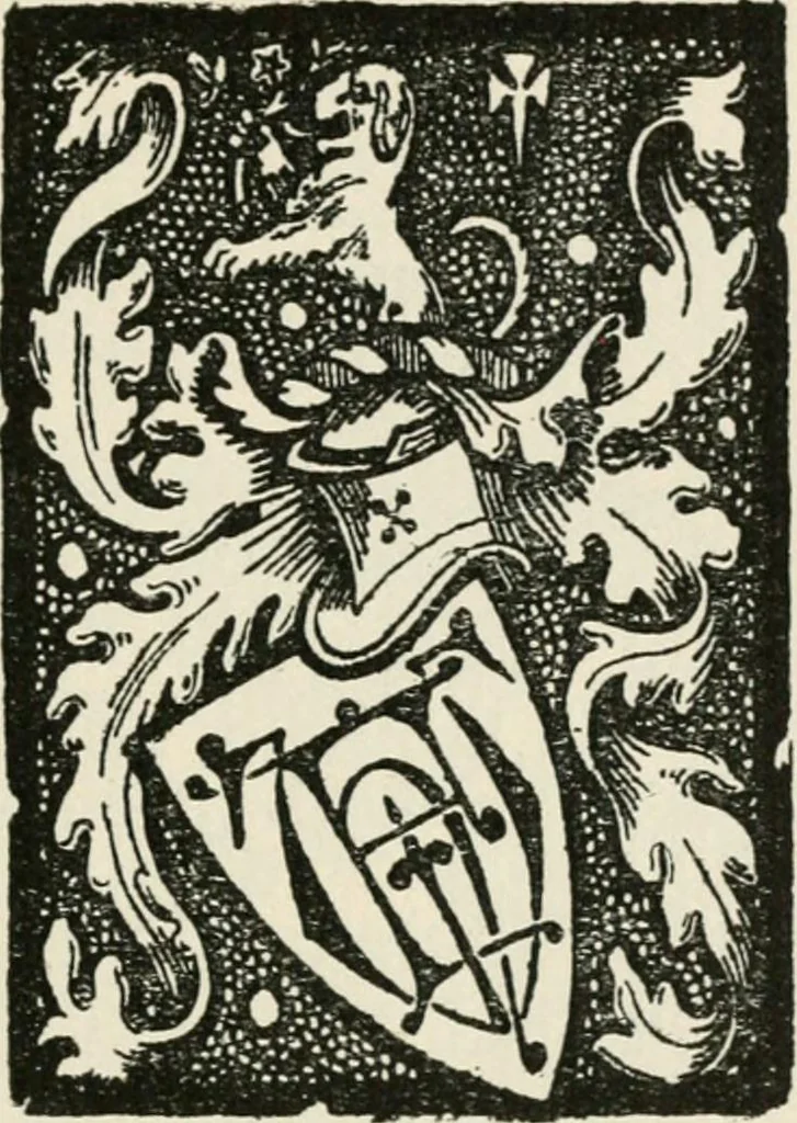 An illustration from One hundred book plates engraved on wood, 1901, leaf 100