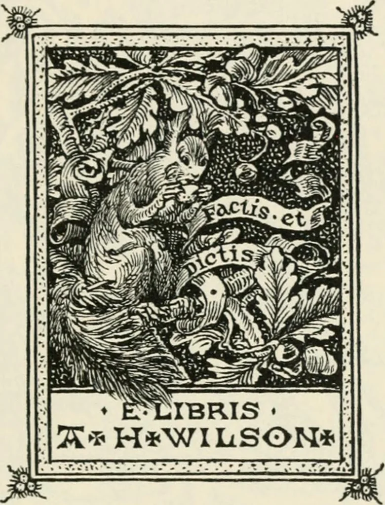 An illustration from One hundred book plates engraved on wood, 1901, leaf 110