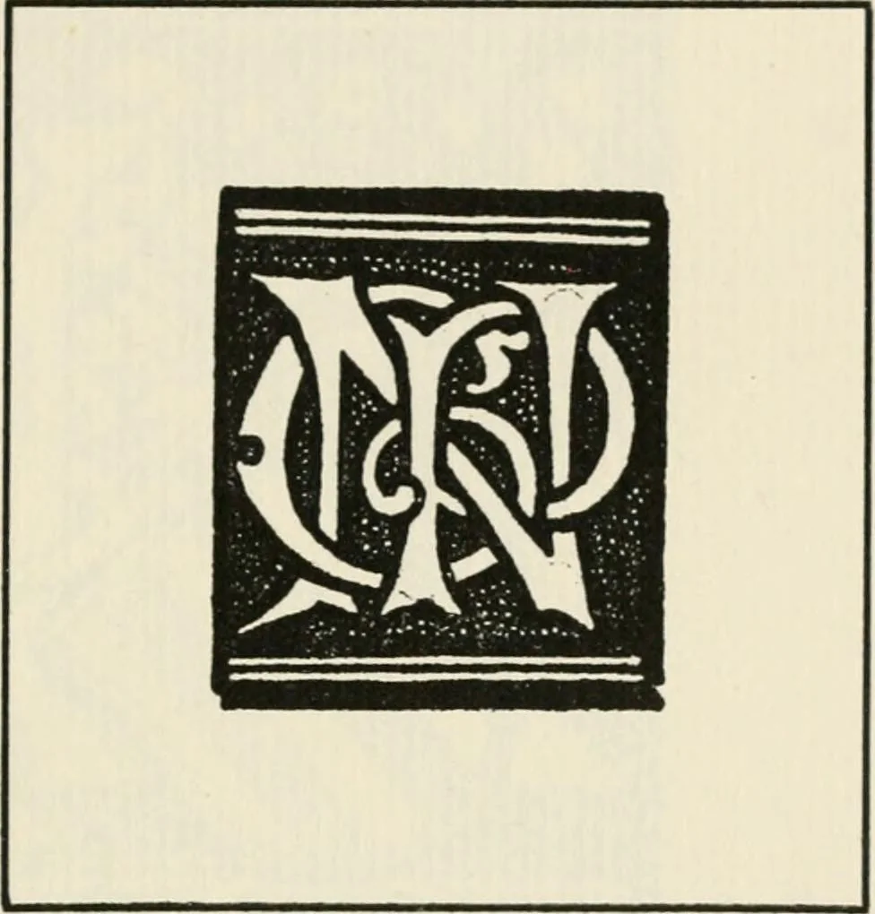 An illustration from One hundred book plates engraved on wood, 1901, leaf 116