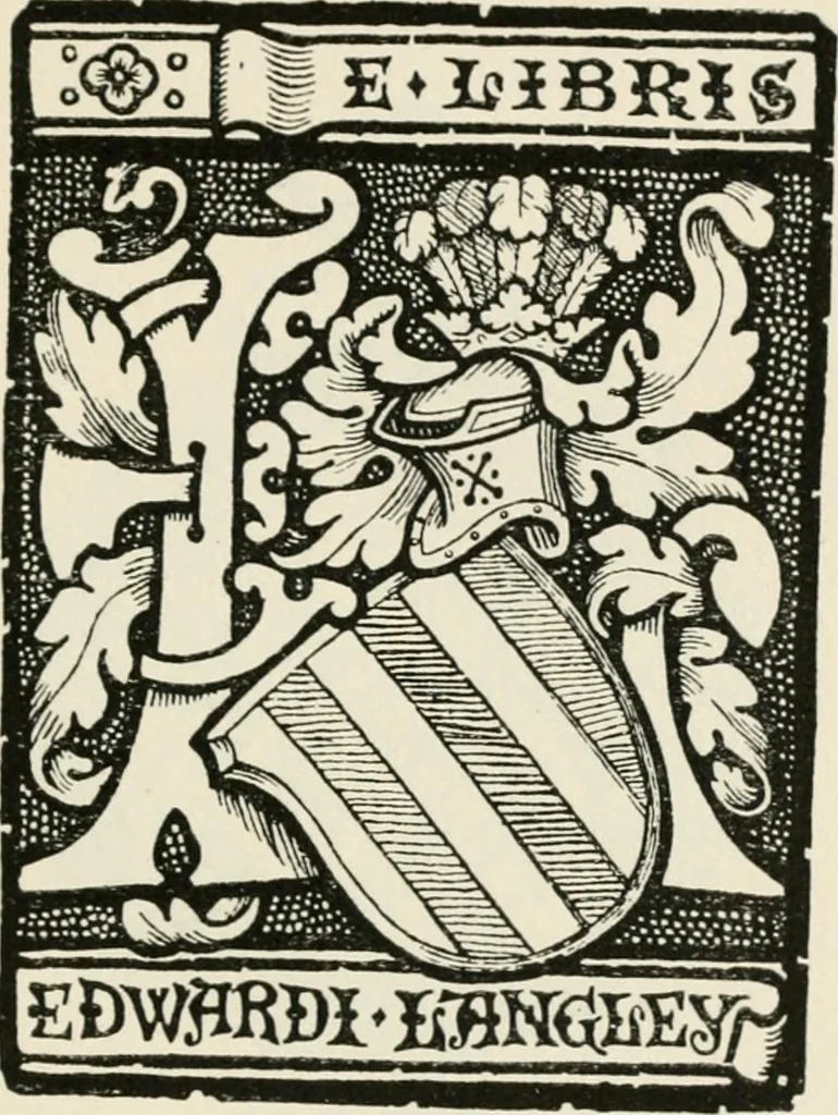 An illustration from One hundred book plates engraved on wood, 1901, leaf 118