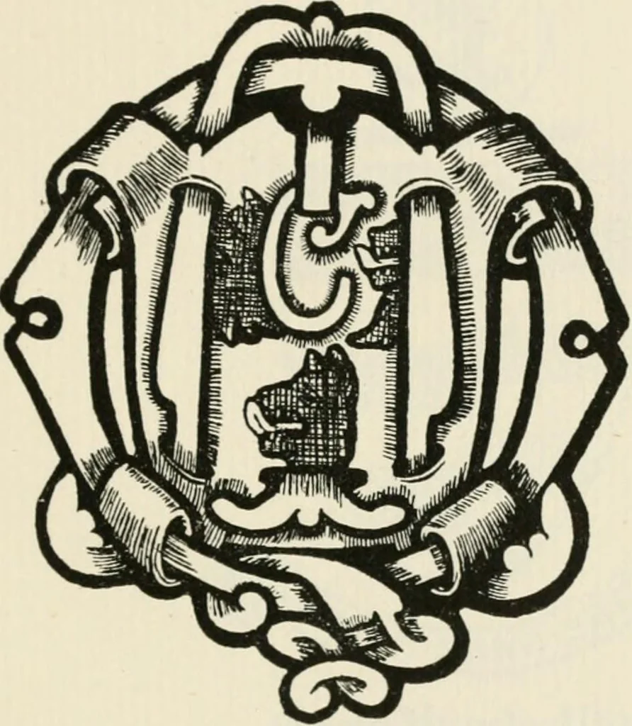 An illustration from One hundred book plates engraved on wood, 1901, leaf 124