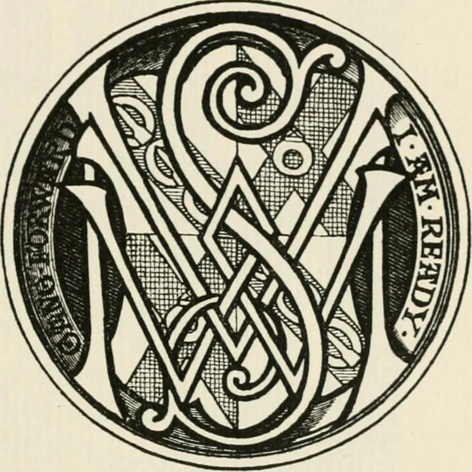 An illustration from One hundred book plates engraved on wood, 1901, leaf 128