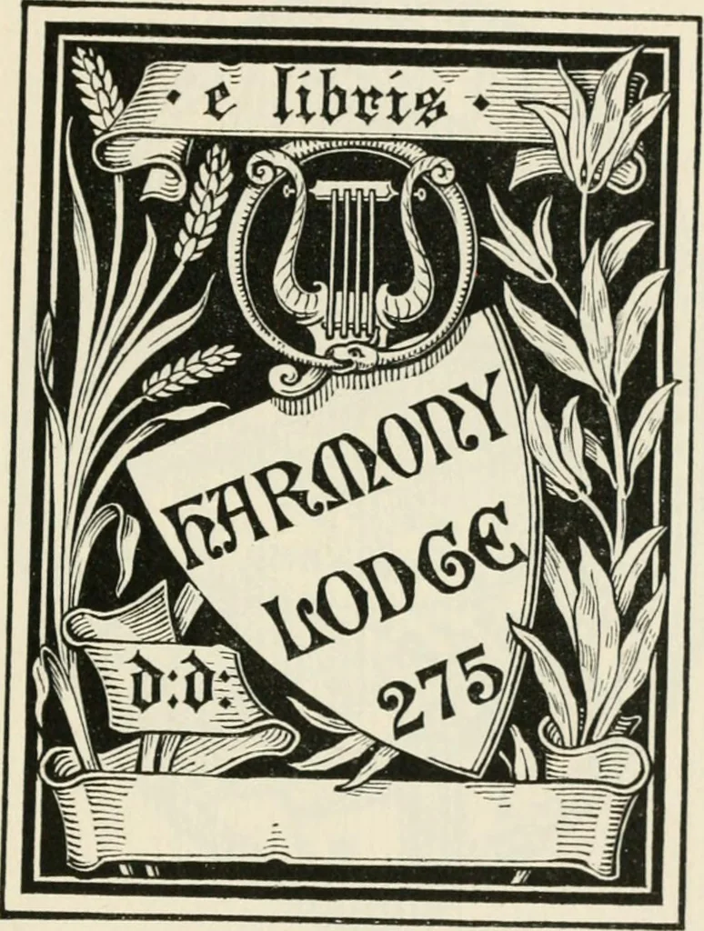 An illustration from One hundred book plates engraved on wood, 1901, leaf 140