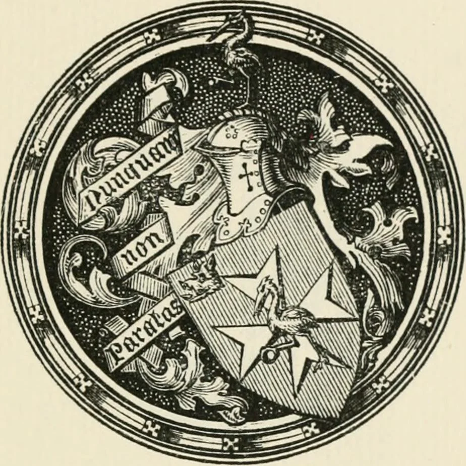 An illustration from One hundred book plates engraved on wood, 1901, leaf 144