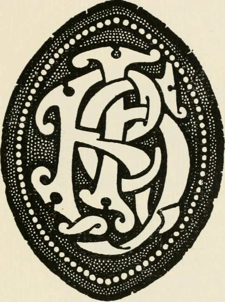 An illustration from One hundred book plates engraved on wood, 1901, leaf 150