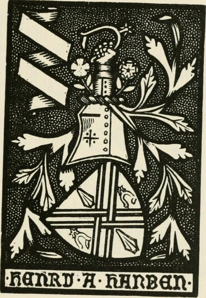 An illustration from One hundred book plates engraved on wood, 1901, leaf 156