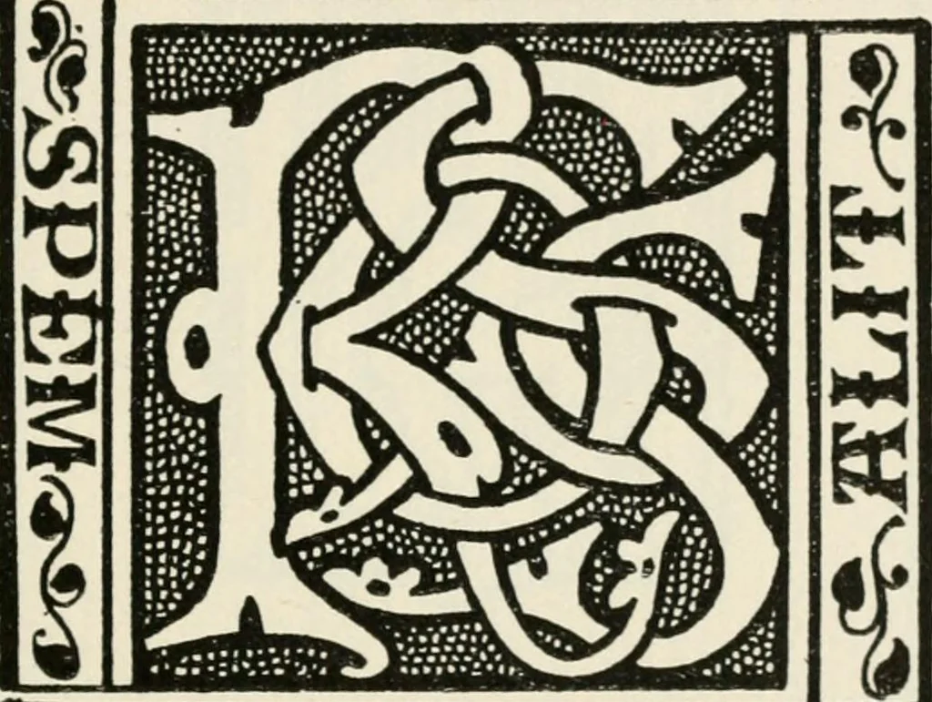 An illustration from One hundred book plates engraved on wood, 1901, leaf 158