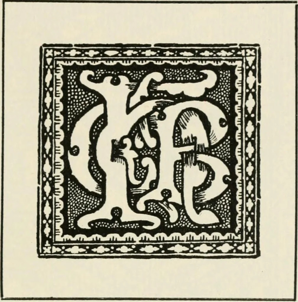 An illustration from One hundred book plates engraved on wood, 1901, leaf 164