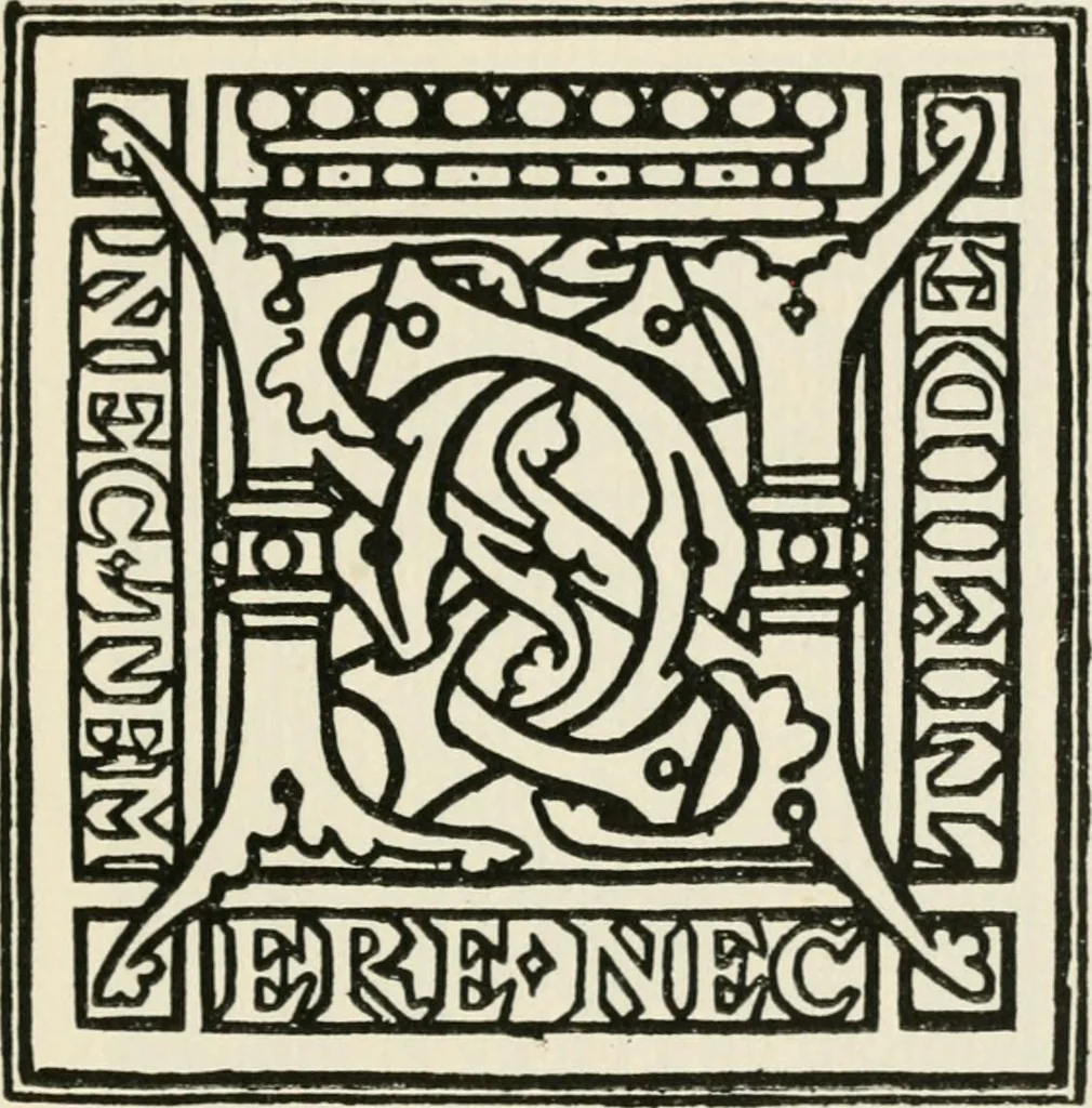 An illustration from One hundred book plates engraved on wood, 1901, leaf 168