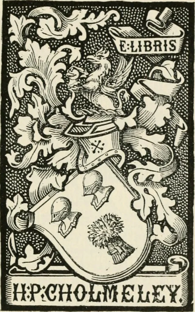 An illustration from One hundred book plates engraved on wood, 1901, leaf 176