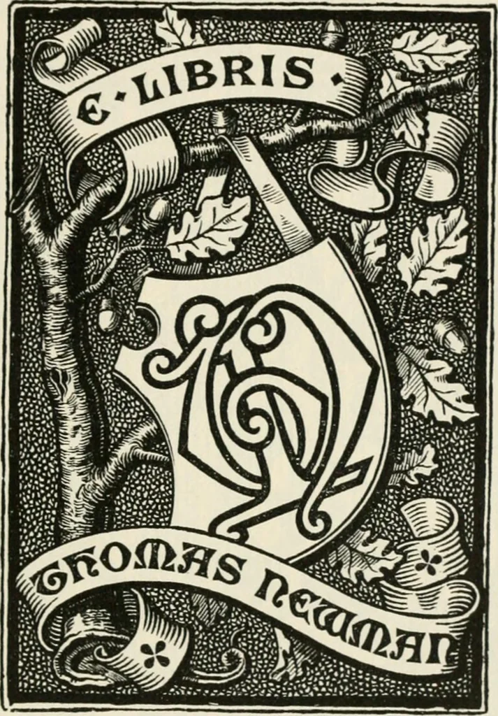 An illustration from One hundred book plates engraved on wood, 1901, leaf 180