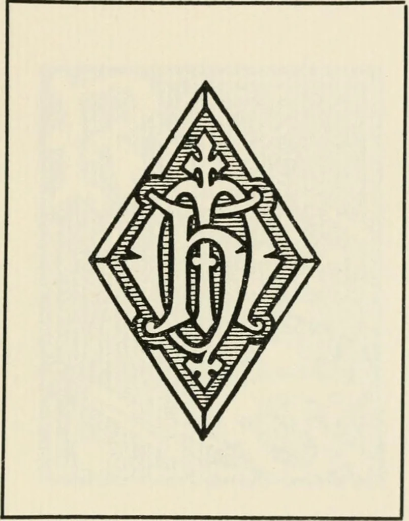 An illustration from One hundred book plates engraved on wood, 1901, leaf 186