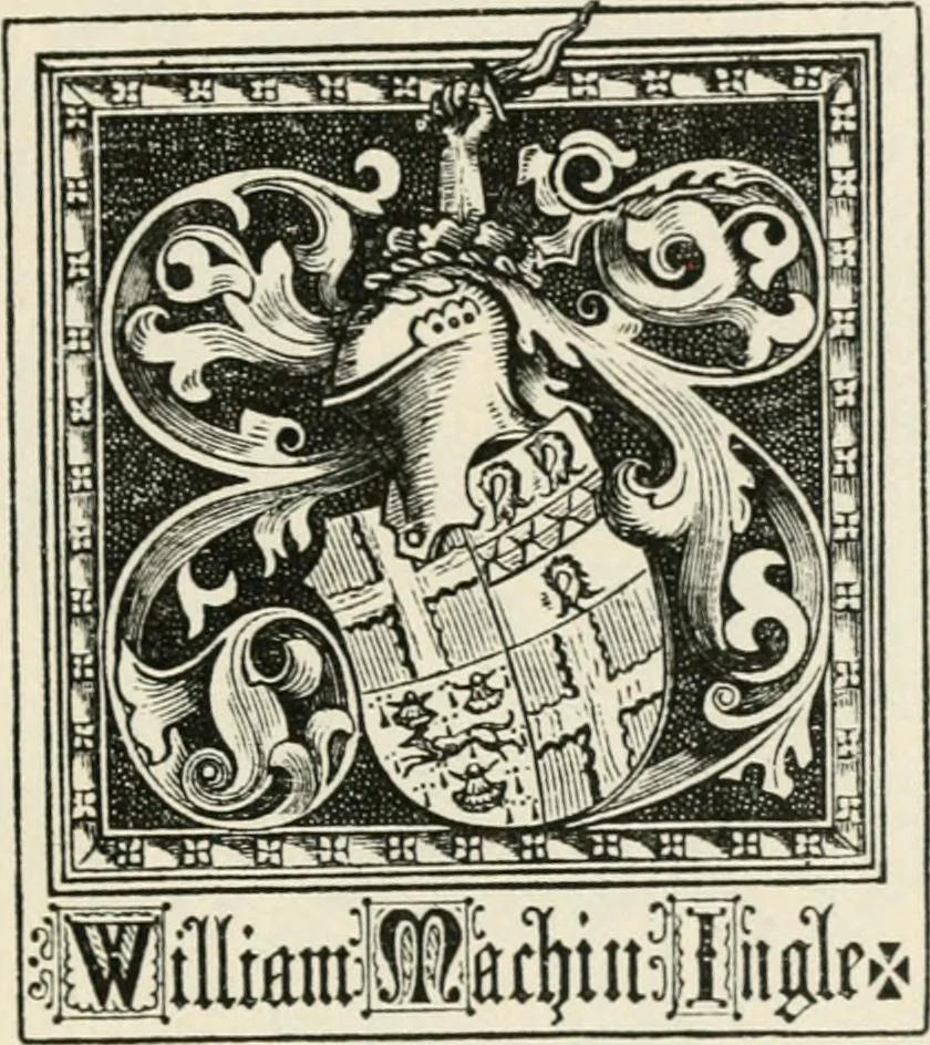 An illustration from One hundred book plates engraved on wood, 1901, leaf 190