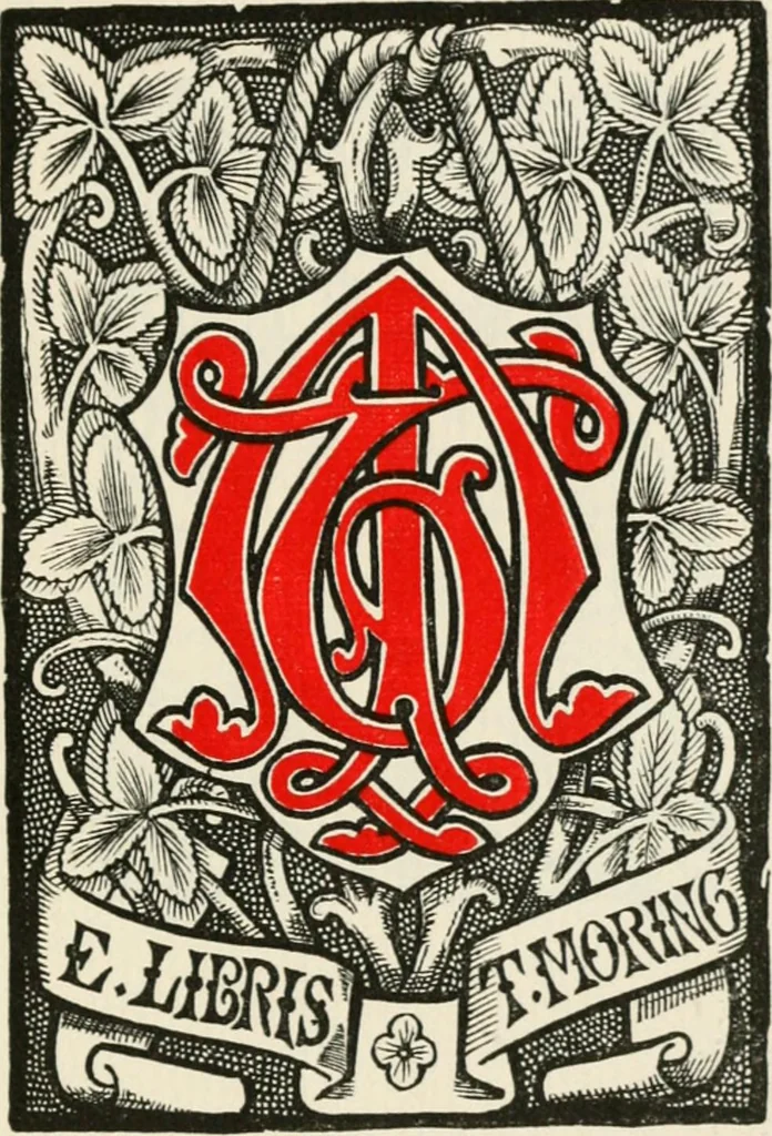 An illustration from One hundred book plates engraved on wood, 1901, leaf 210